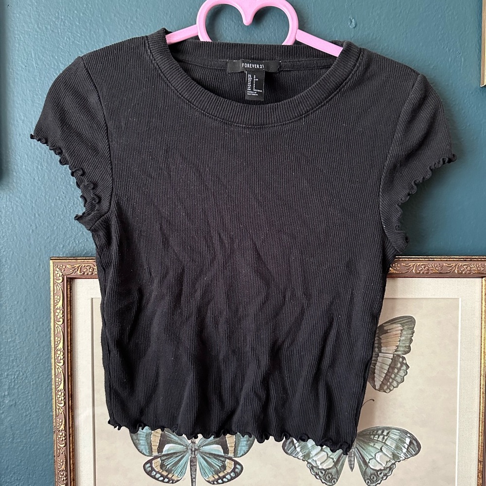 lettuce trim crop top